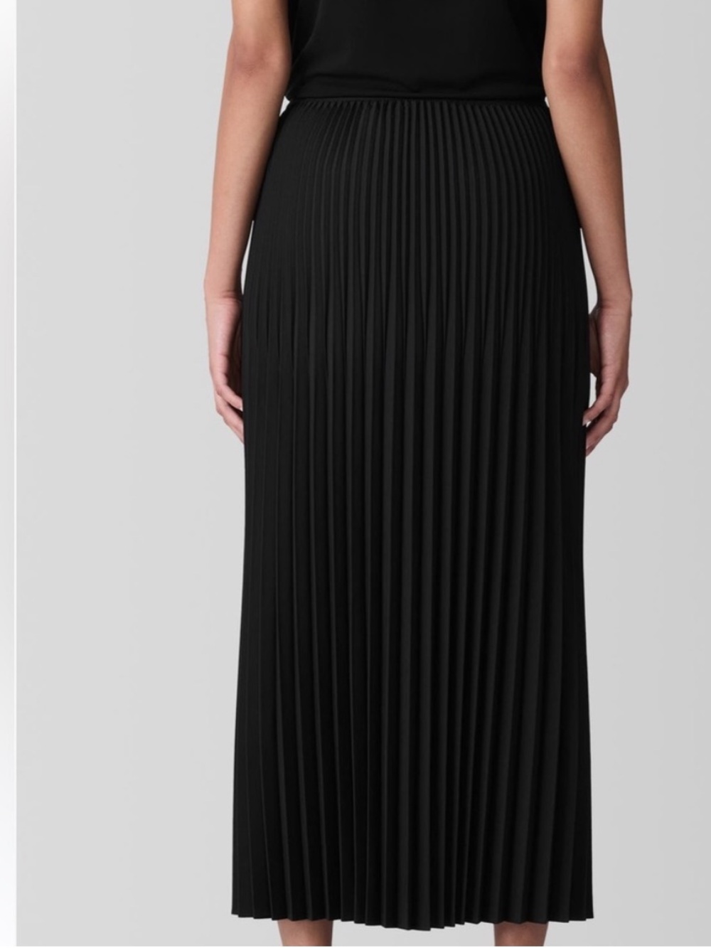 Eileen Fisher Med Lightweight Fluid Pleats Maxi Skirt Convertible Dress NWT $328 - Picture 2 of 6